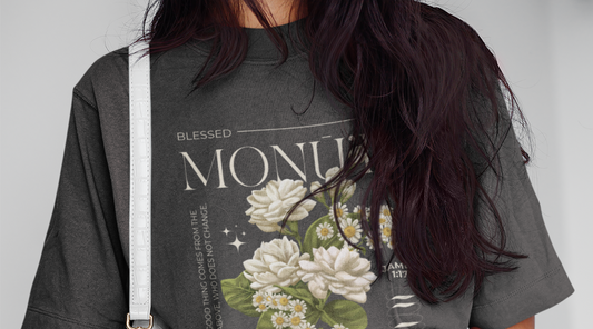 Blessed Tshirt by Poly Girl in Tongan: Monū'ia
