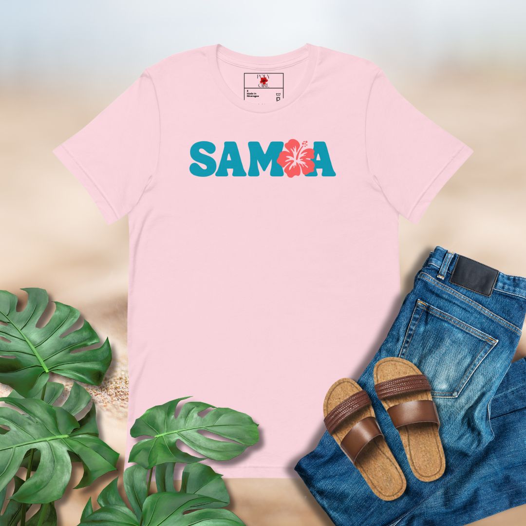 SAMOA Hibiscus Tee.