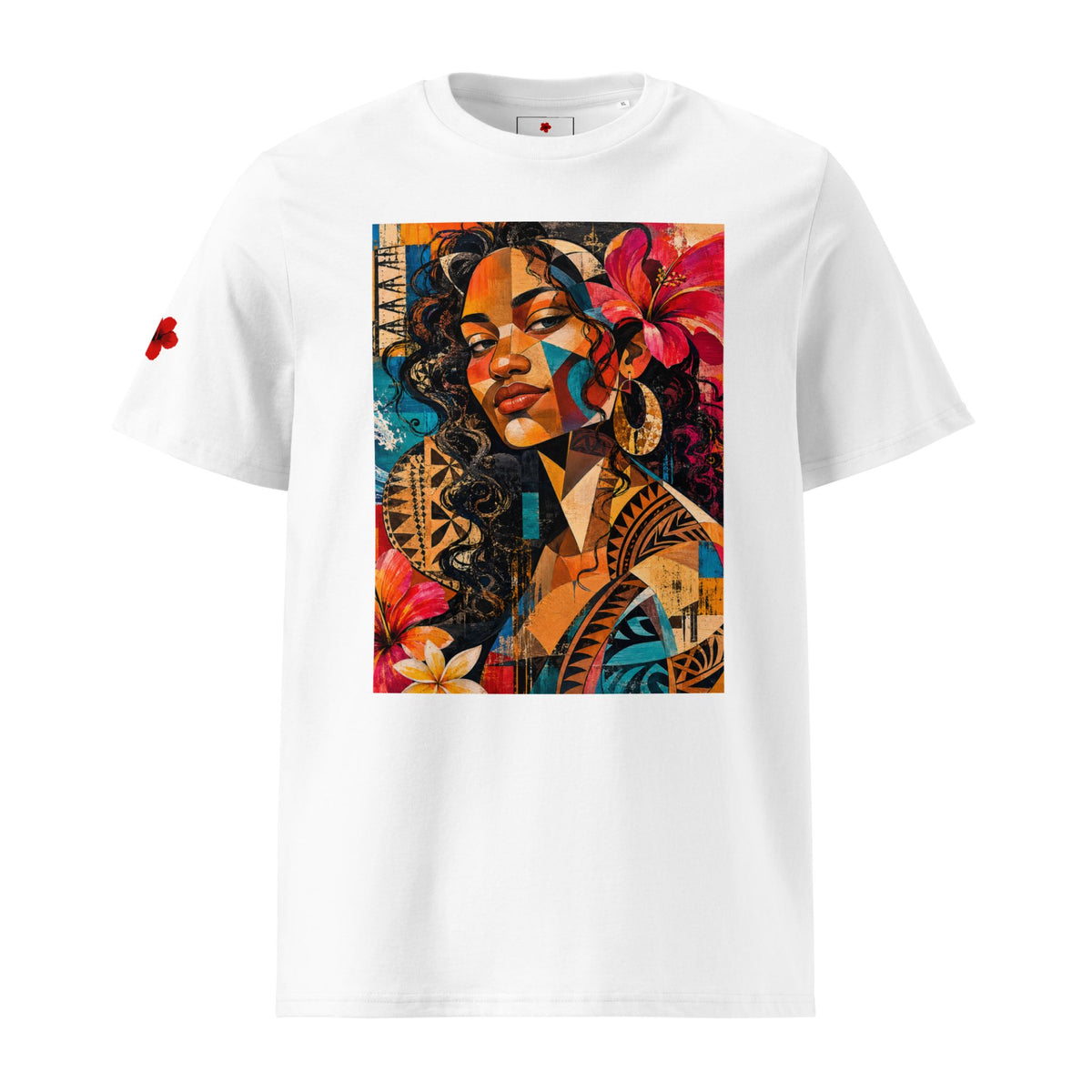 1_Touched by Color Tee by Poly Girl - part of the Painted Ladies Collection in white