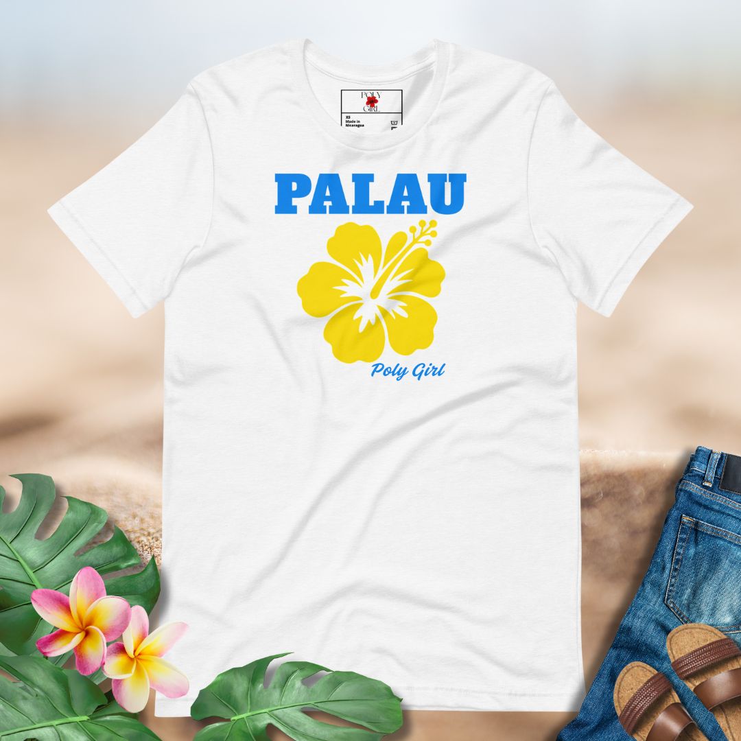 Palau Yellow Hibiscus Tee