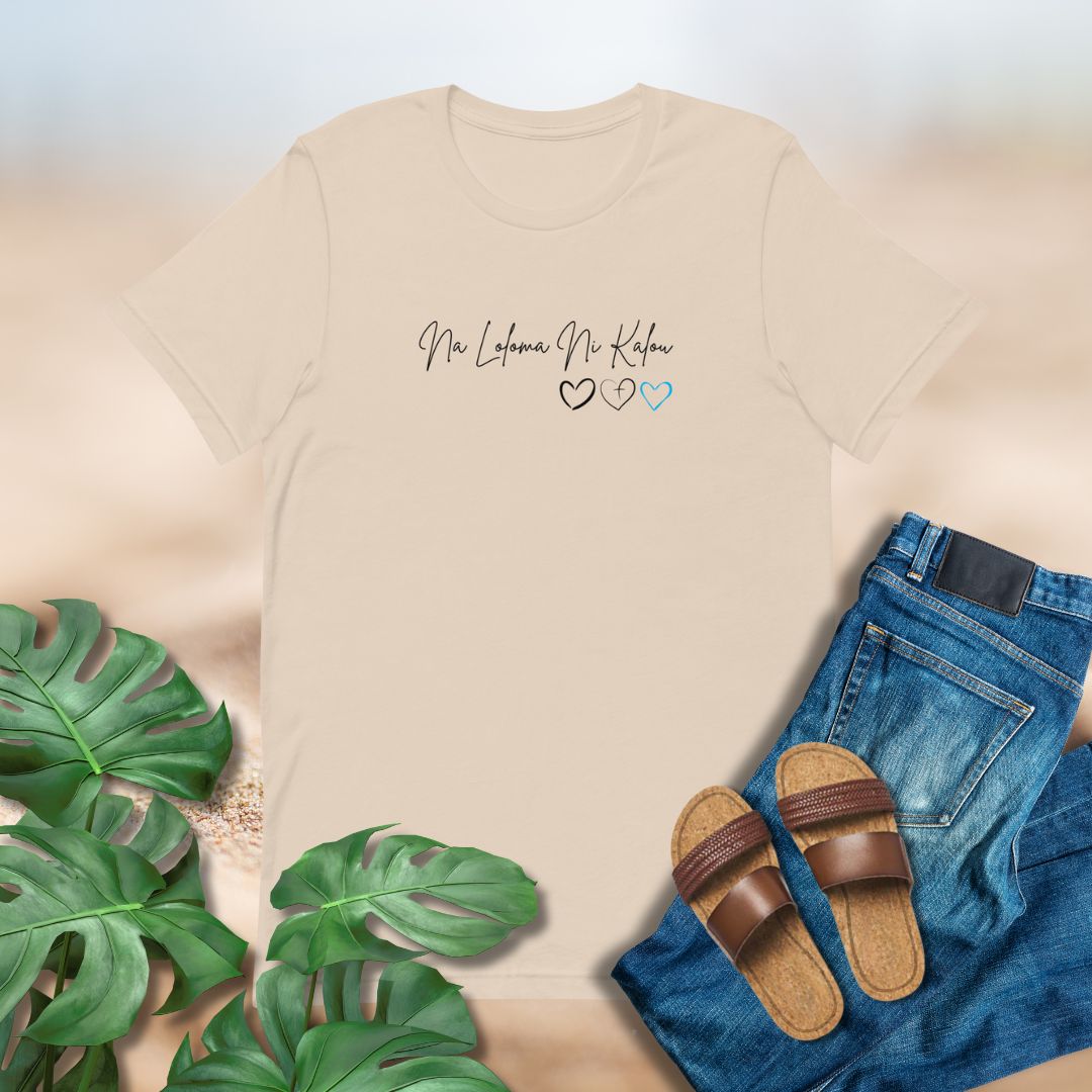 Na Loloma Ni Kalou Tee – Fijian Faith & Love Tshirt