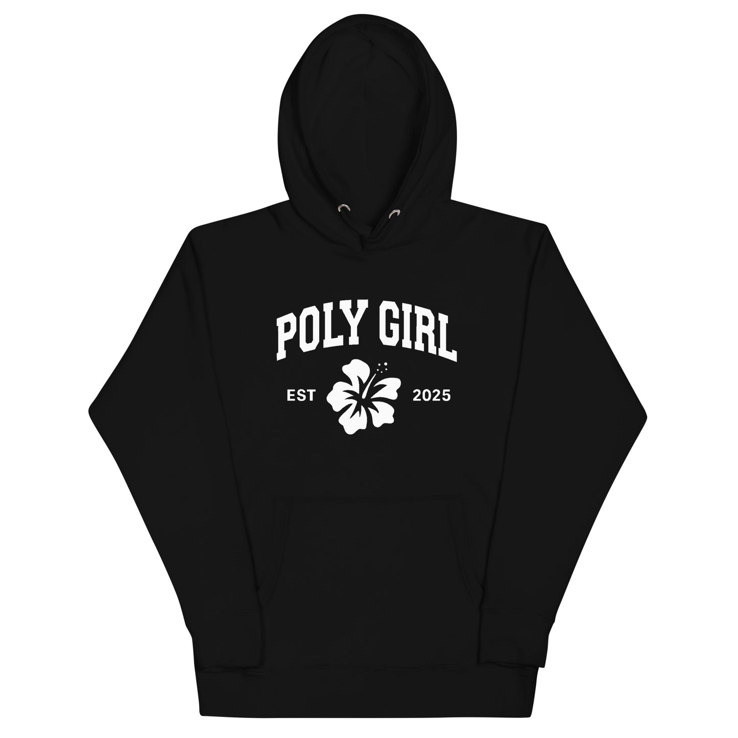 Poly Girl Classic Hoodie in black - The Island Girl's Brand