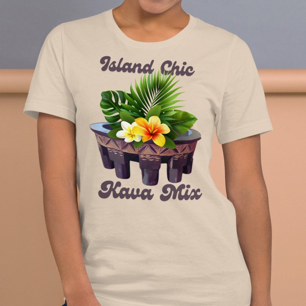 Island Chic t-shirt in beige