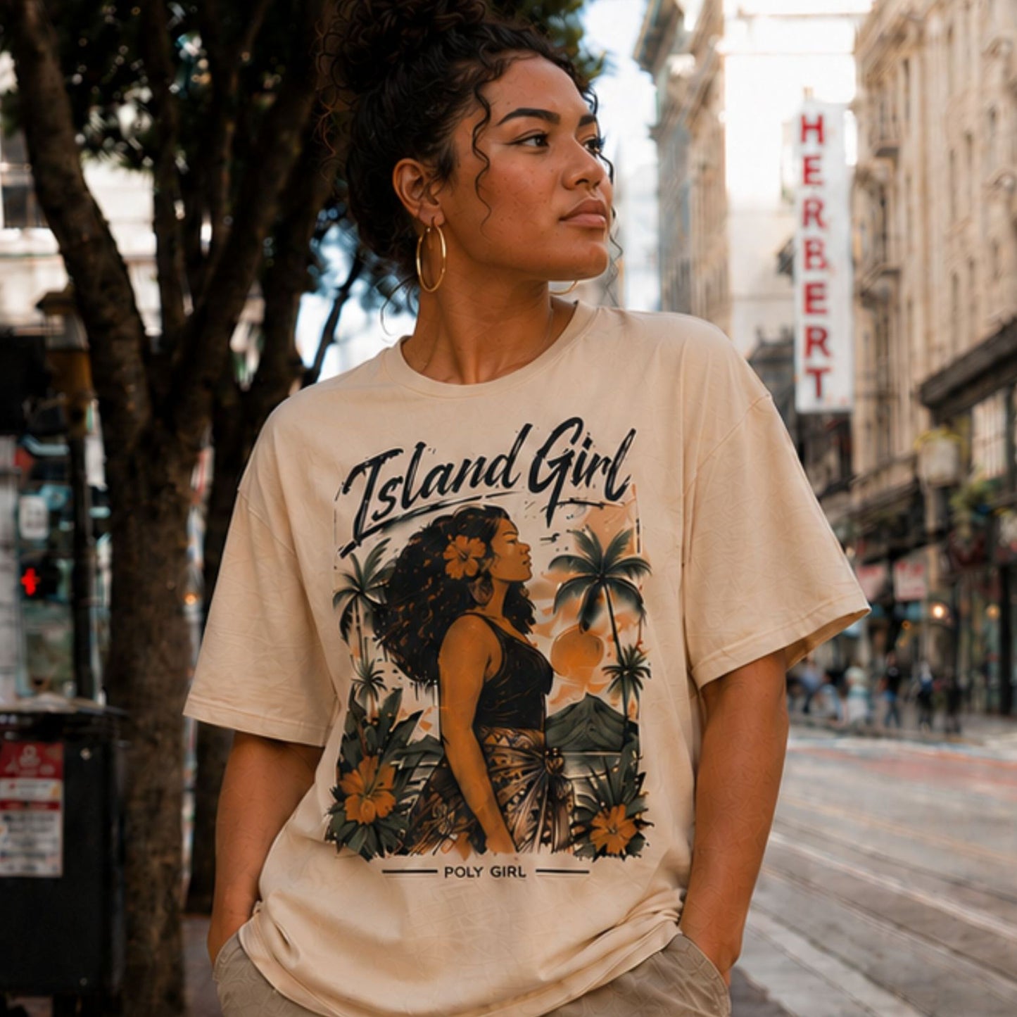 Island Girl Tee by Poly girl