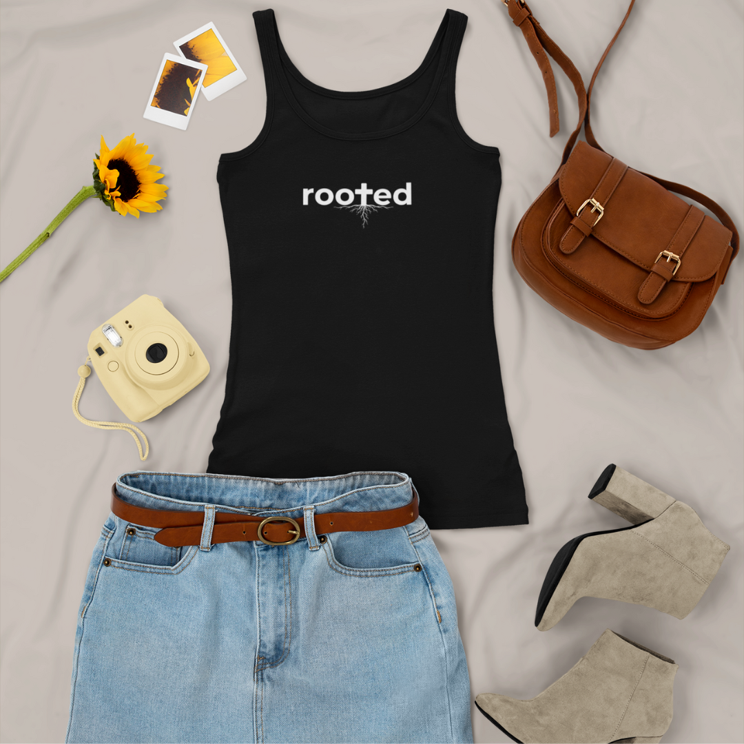 Rooted in Christ Micro-rib Tank Top