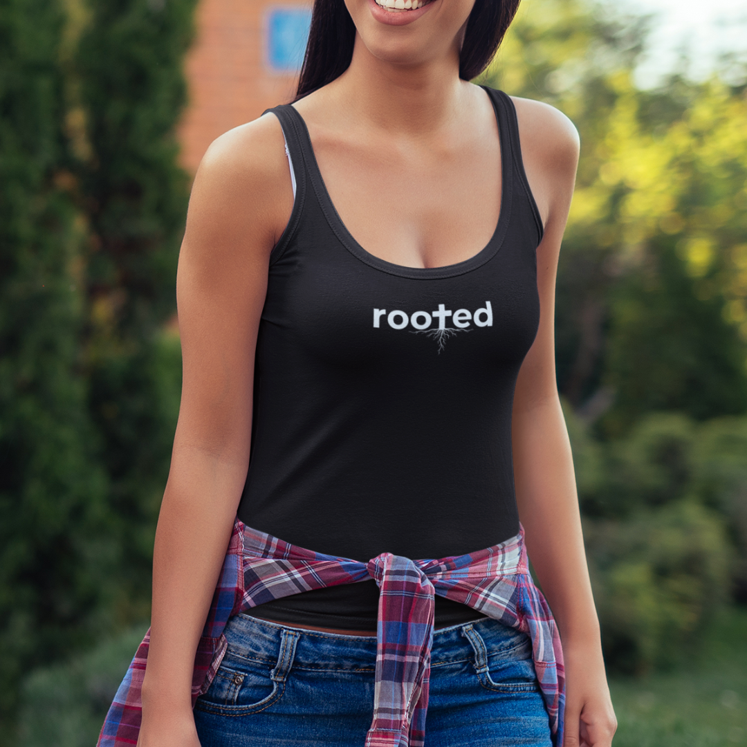 Rooted in Christ Micro-rib Tank Top