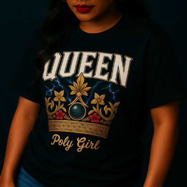 QUEEN Graphic Tee – Poly Girl Premium Urban Edition