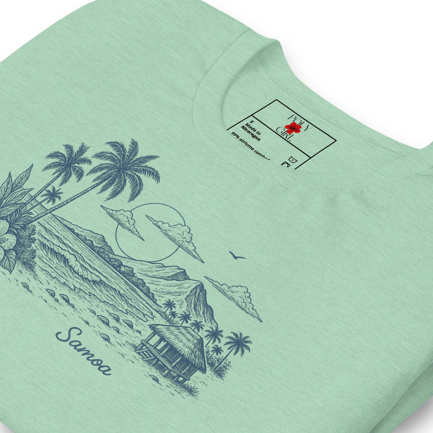 Samoa Beach Fale Tshirt folded