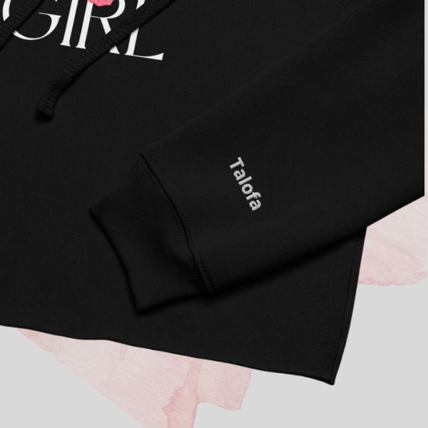 Talofa_on_sleeve hoodie by Poly Girl