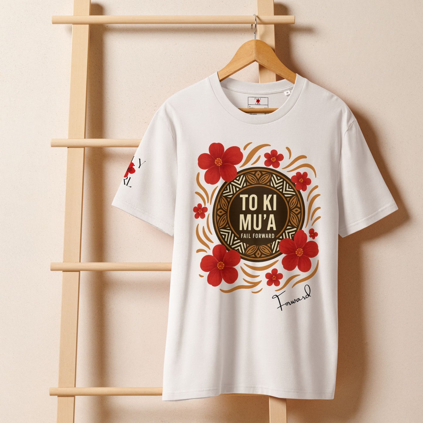To Ki Mu'a Tee Mockup on hanger