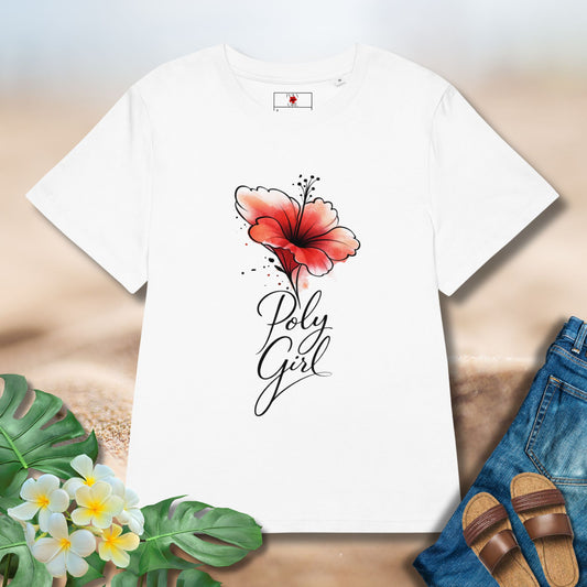 Watercolor Hibiscus Hint Tee