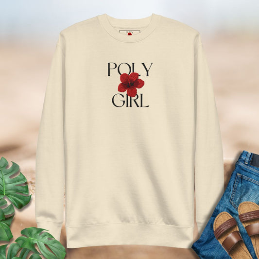 Premium Signature Embroidered Logo Poly Girl Sweatshirt