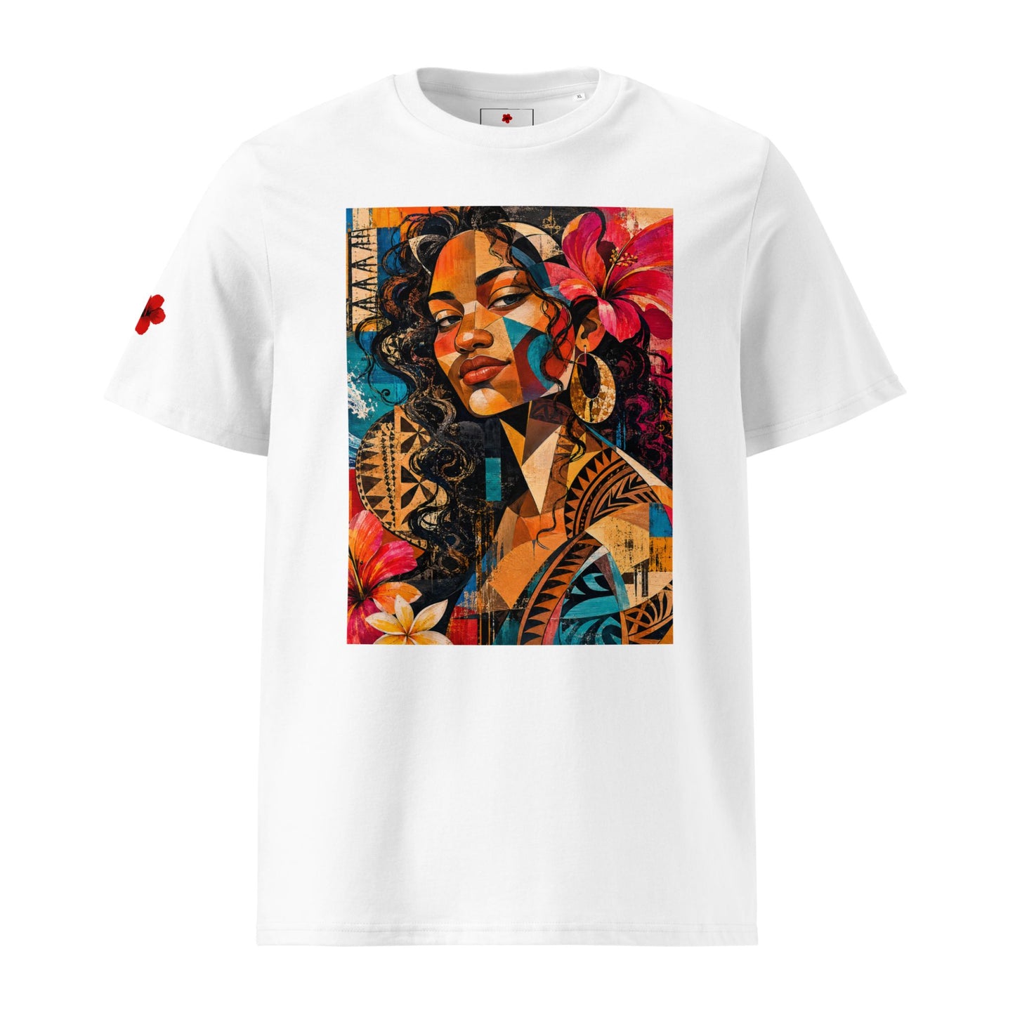 1_Touched by Color Tee by Poly Girl - part of the Painted Ladies Collection in white