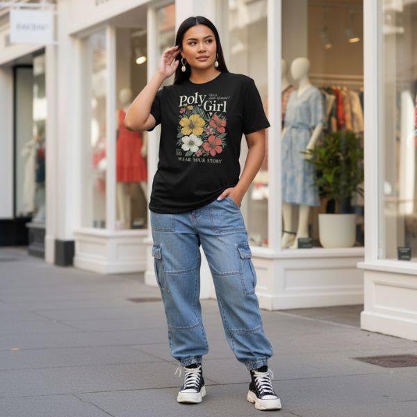 Poly Girl Floral State of Mind Tee