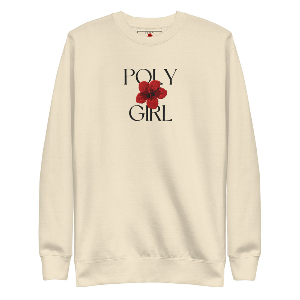 Premium Signature Embroidered Logo Poly Girl Sweatshirt