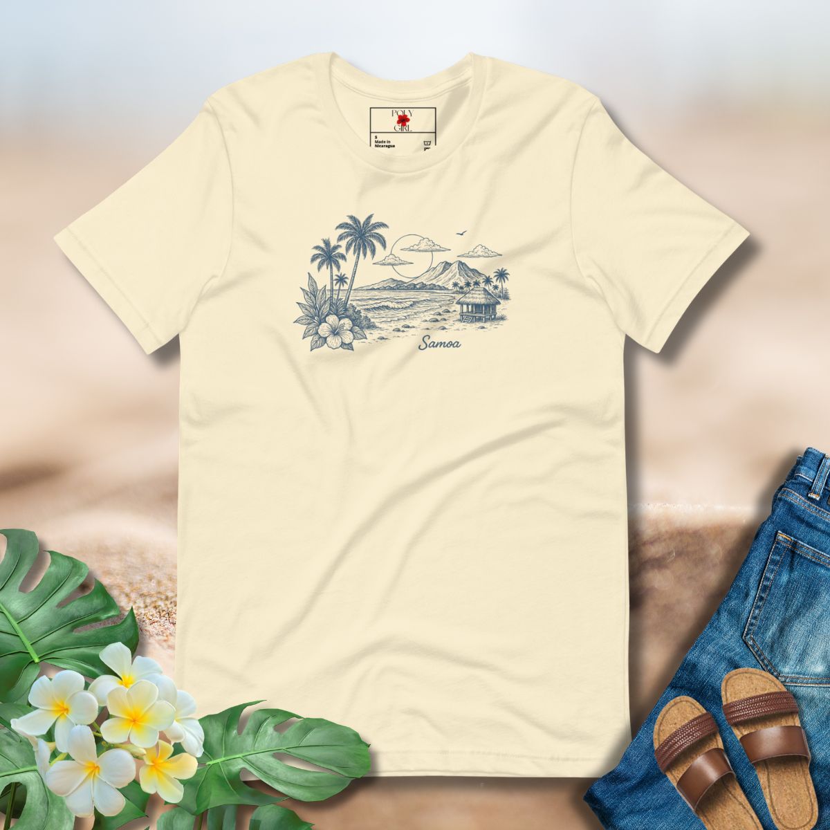 Samoa Beach Fale Tee