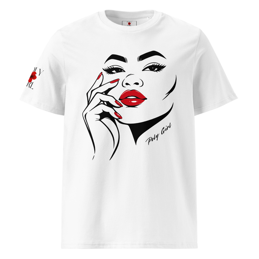 All Dressed Up and No Where To Go Tee in White by Poly Girl