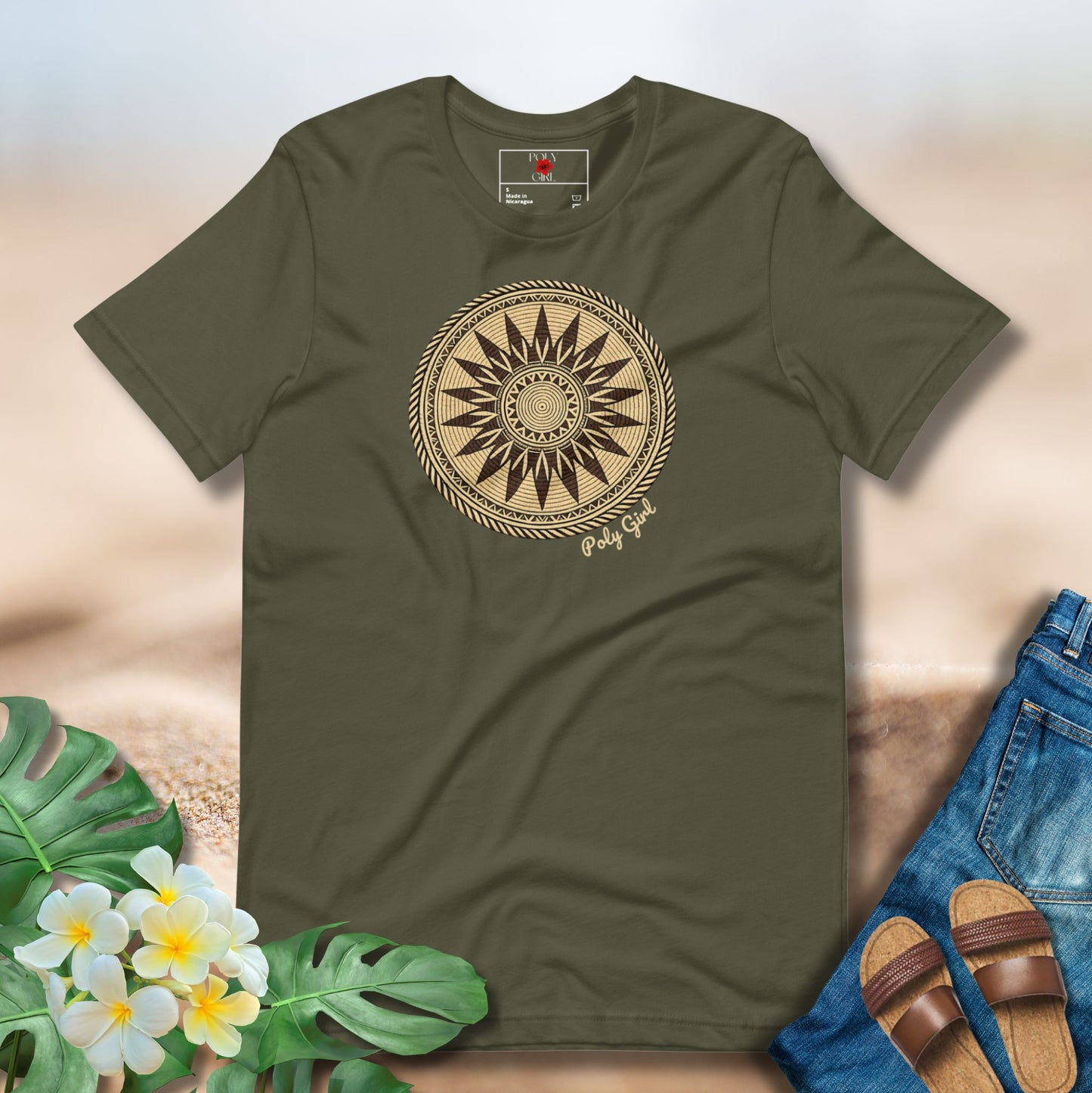 Ata Tee in military green