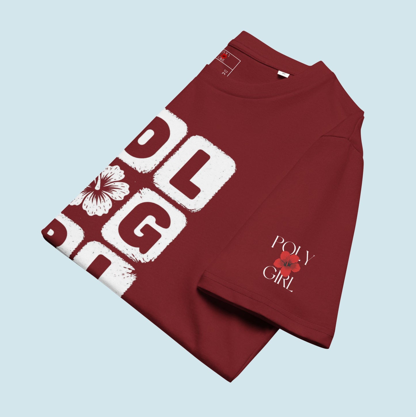 Block Legacy Tee with Poly Girl logo on sleeve
