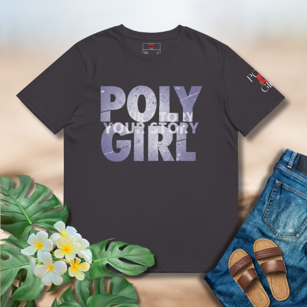 Minimal streetwear Poly Girl Block Tee with statement lettering