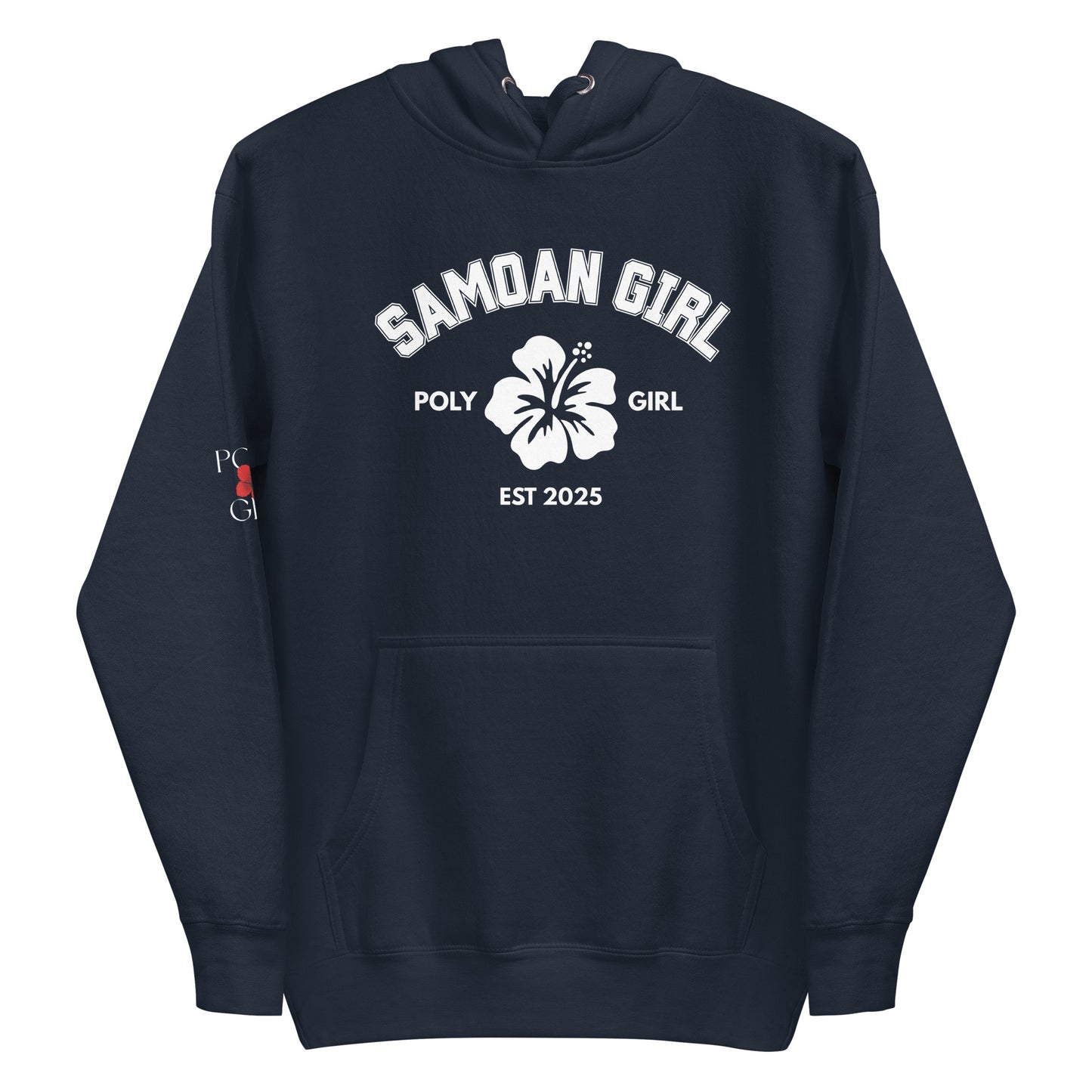 Blue Hoodie Samoan Girl By Poly Girl