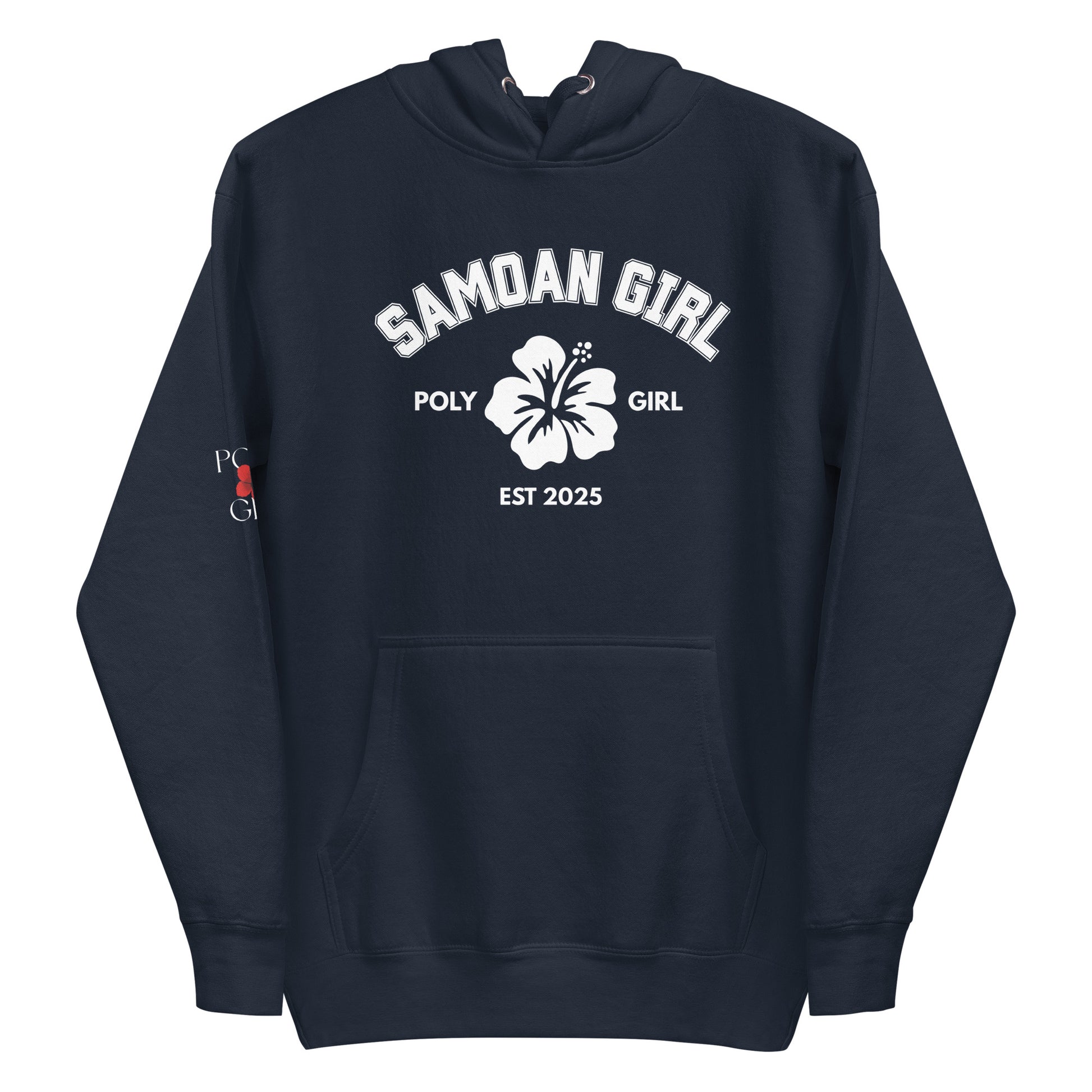 Blue Hoodie Samoan Girl By Poly Girl