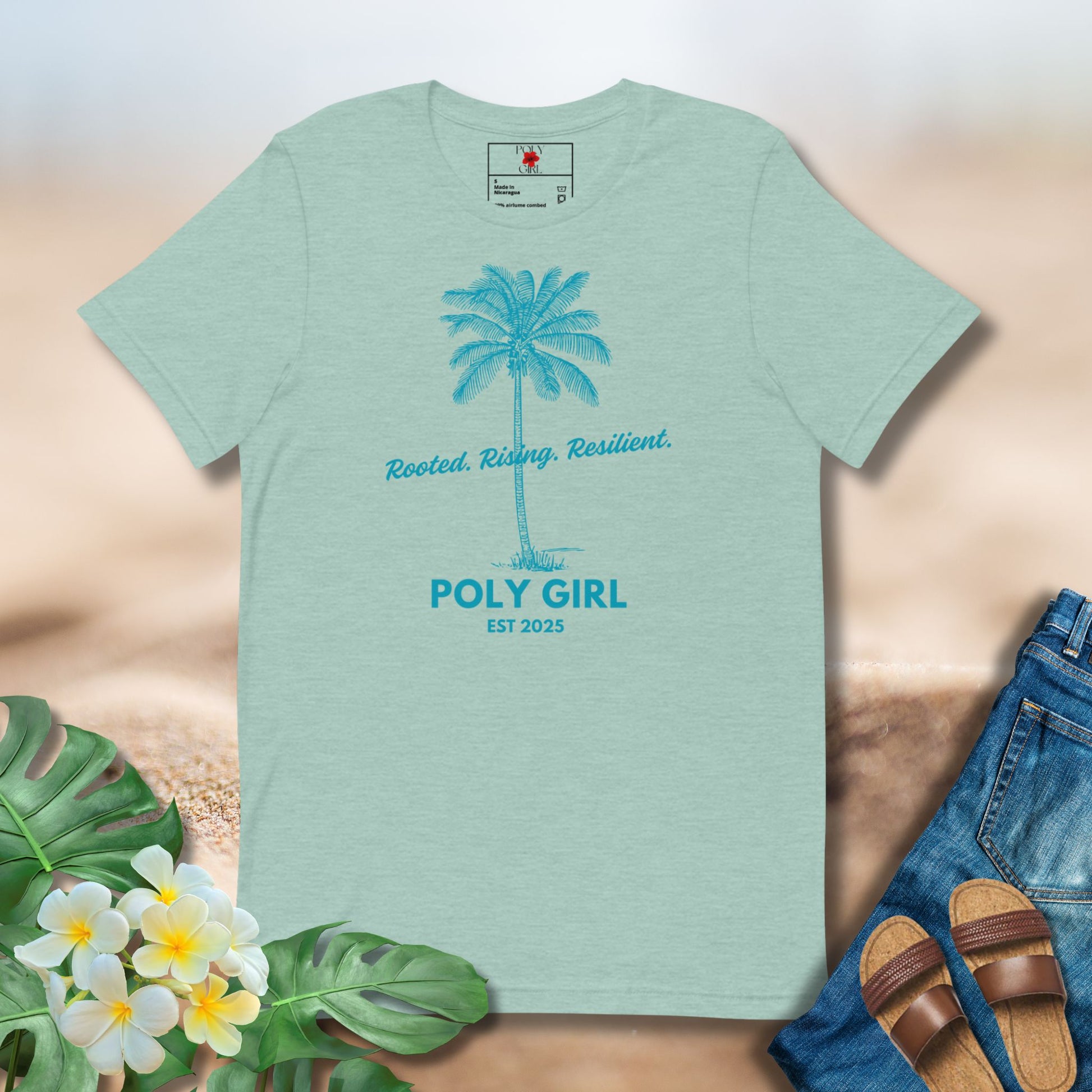 Coconut Palm tee in Green
