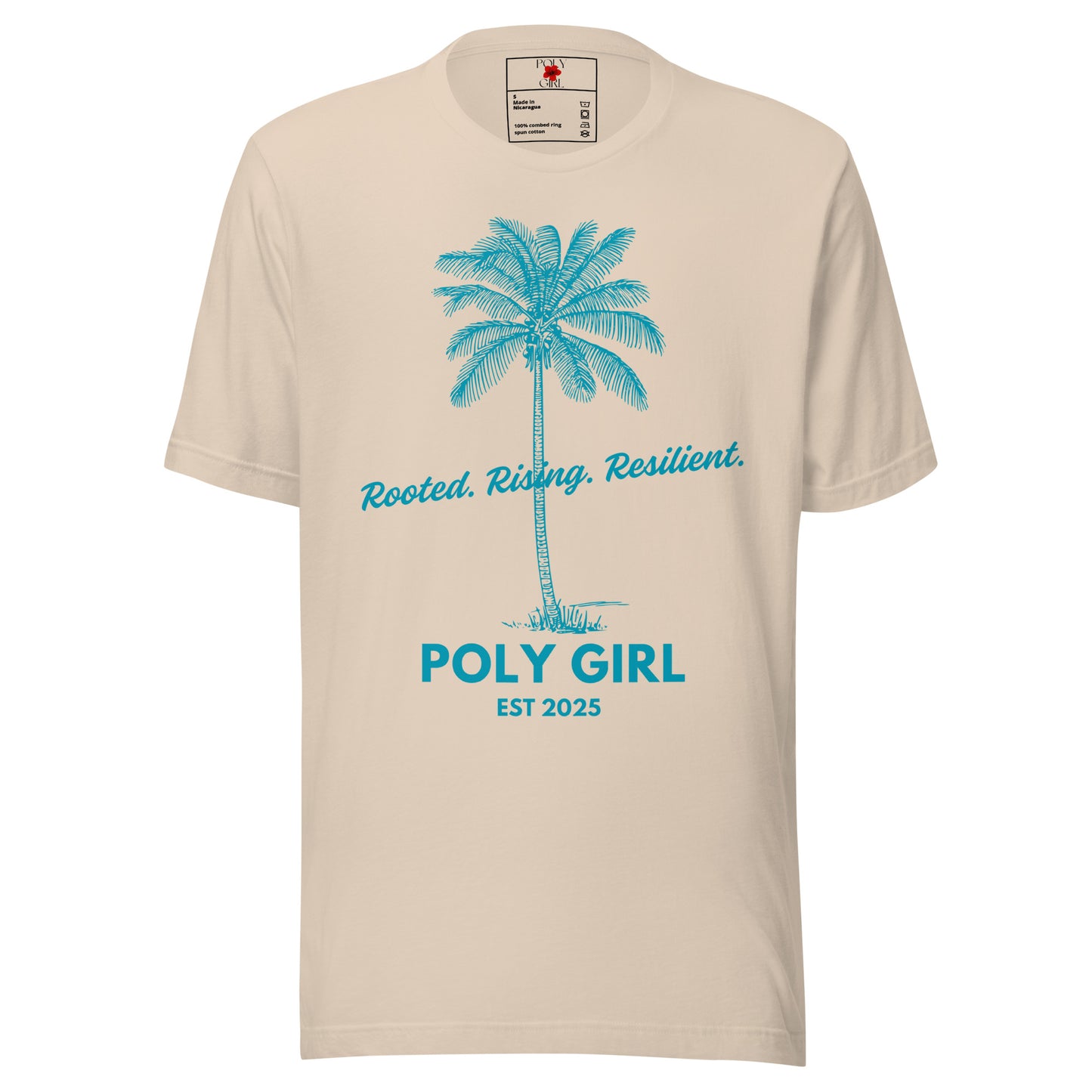 Coconut Palm Tee in natural by Poly Girl
