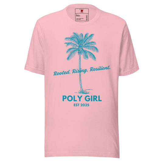 Coconut Palm Tee in pink by Poly Girl