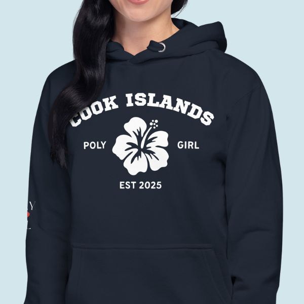 Cook Islands heritage hoodie with classic crest-style design