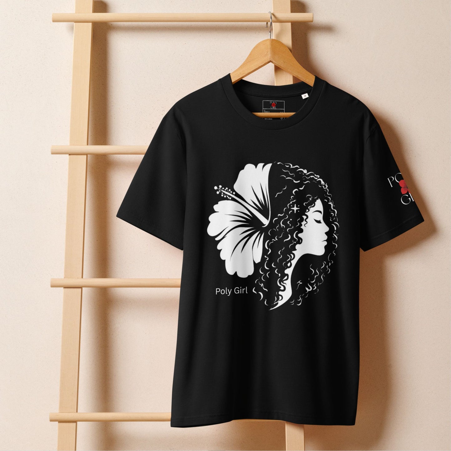 Duality Tee by Poly Girl on a hanger