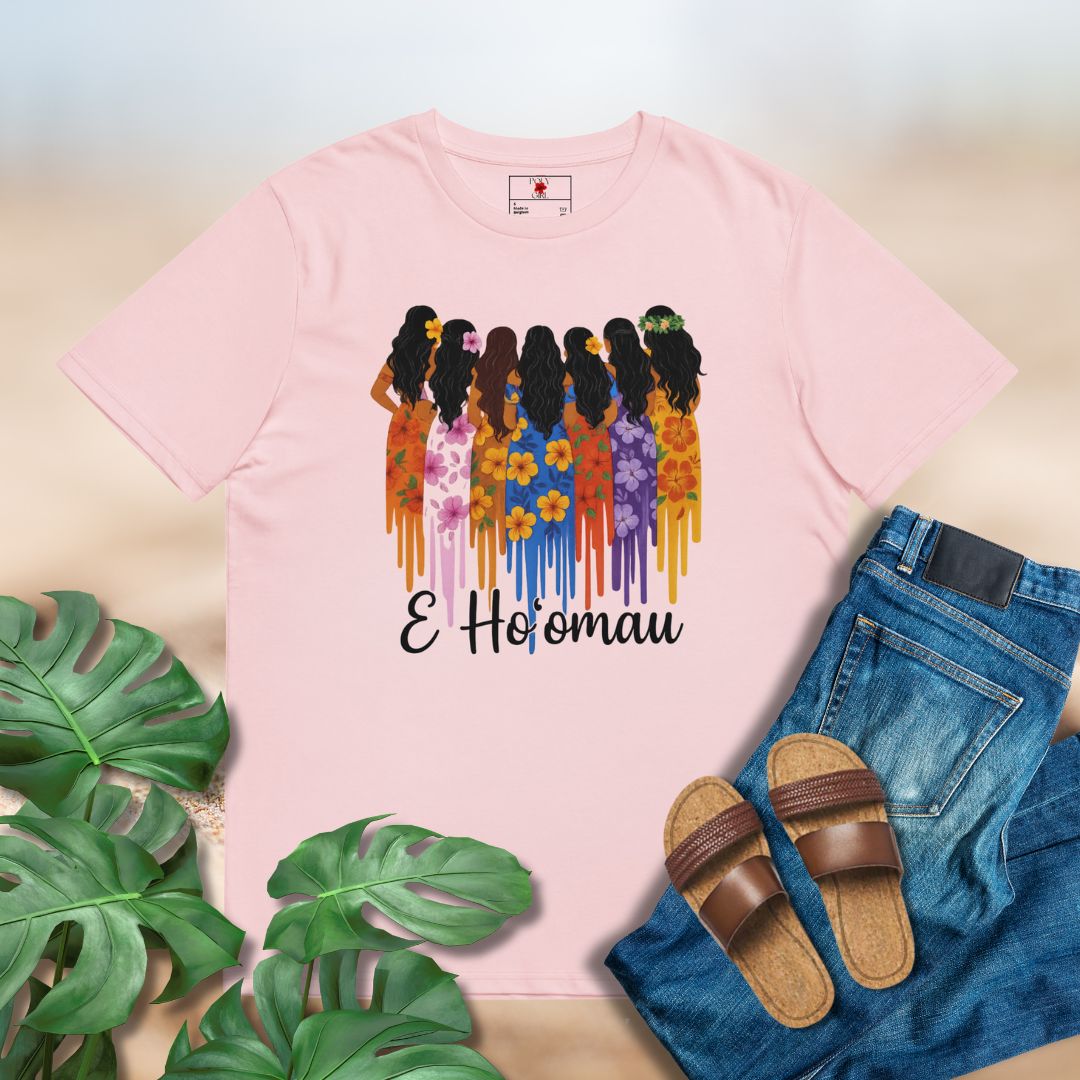 E Ho'omau Tshirt in Pink 