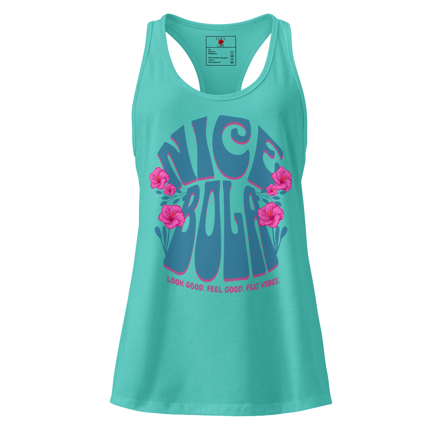 Fiji Tank Top with Nice Bola Design by Poly Girl 