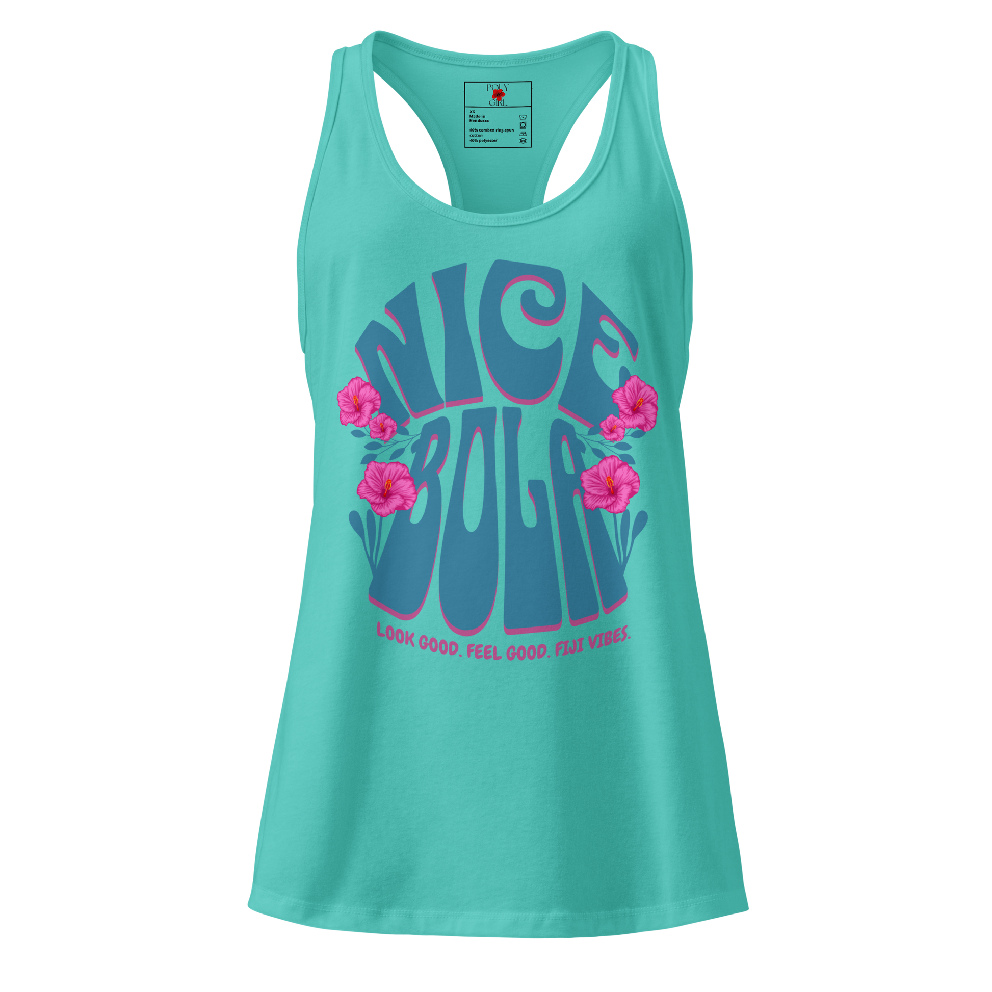 Fiji Tank Top with Nice Bola Design by Poly Girl 