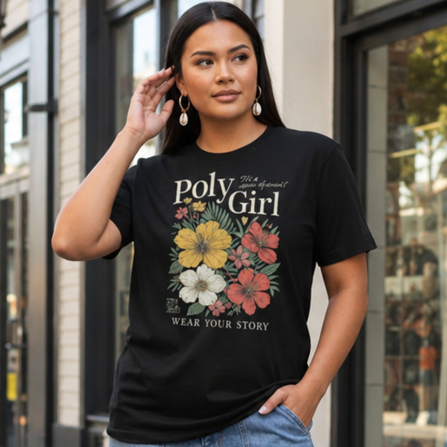 Floral state of mind tee by Poly Girl
