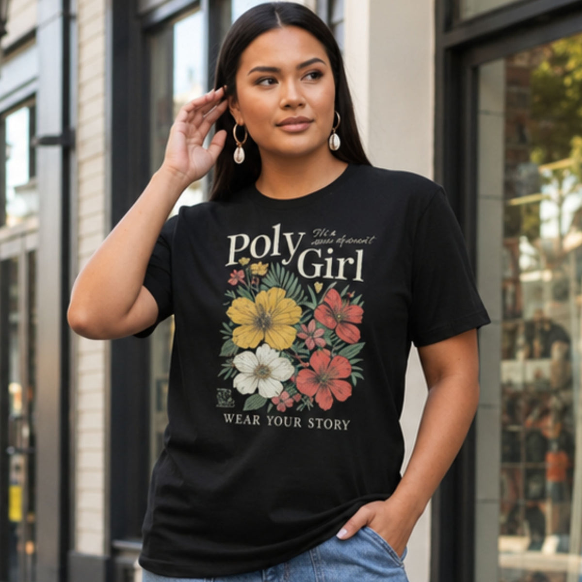 Floral state of mind tee by Poly Girl
