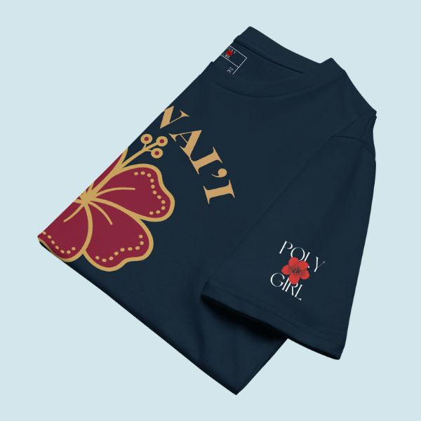 Folded Hawaii Hibiscus Tee