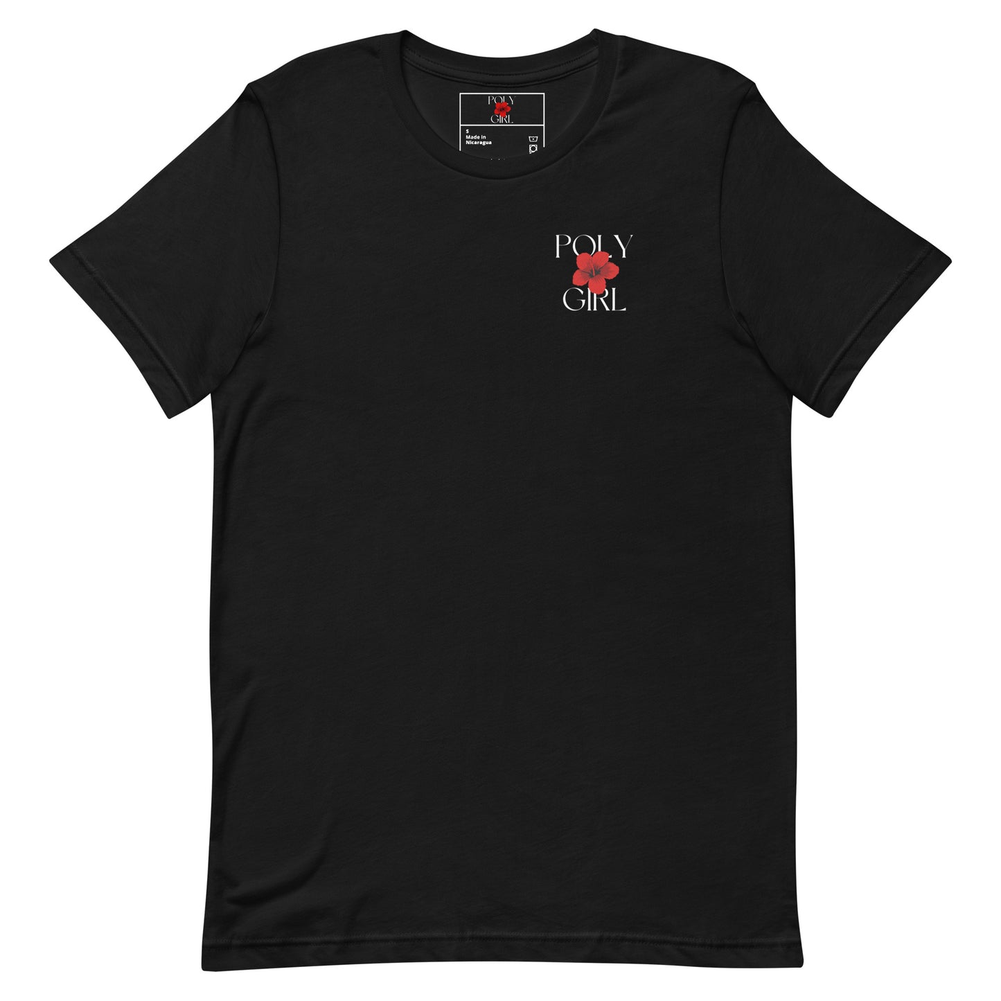 Front view of Viti Vaka Tee by Poly Girl with logo