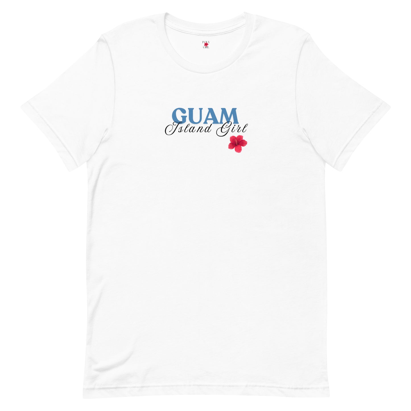Guam Island Tshirt by Poly Girl in White