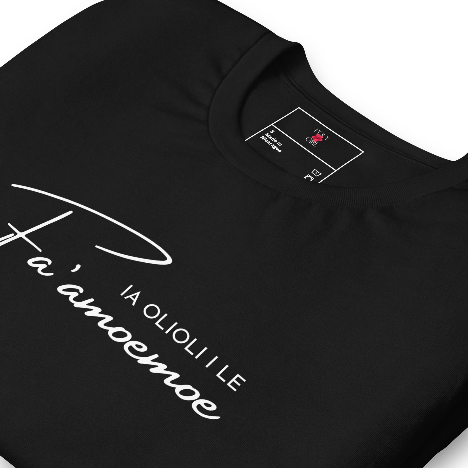 Ia Olioli i le Fa‘amoemoe Tee in Black