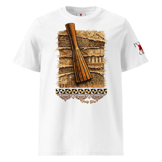 Ike and Kupesi Tee in white by Poly Girl 
