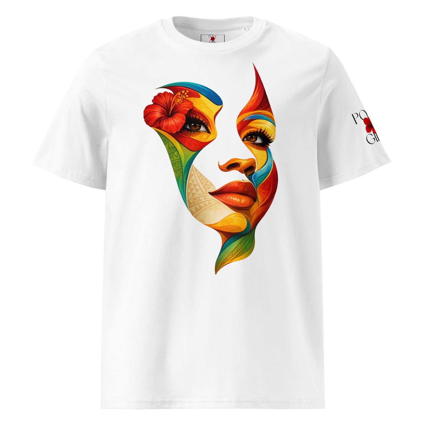 In Her Hue Tee in white by Poly Girl