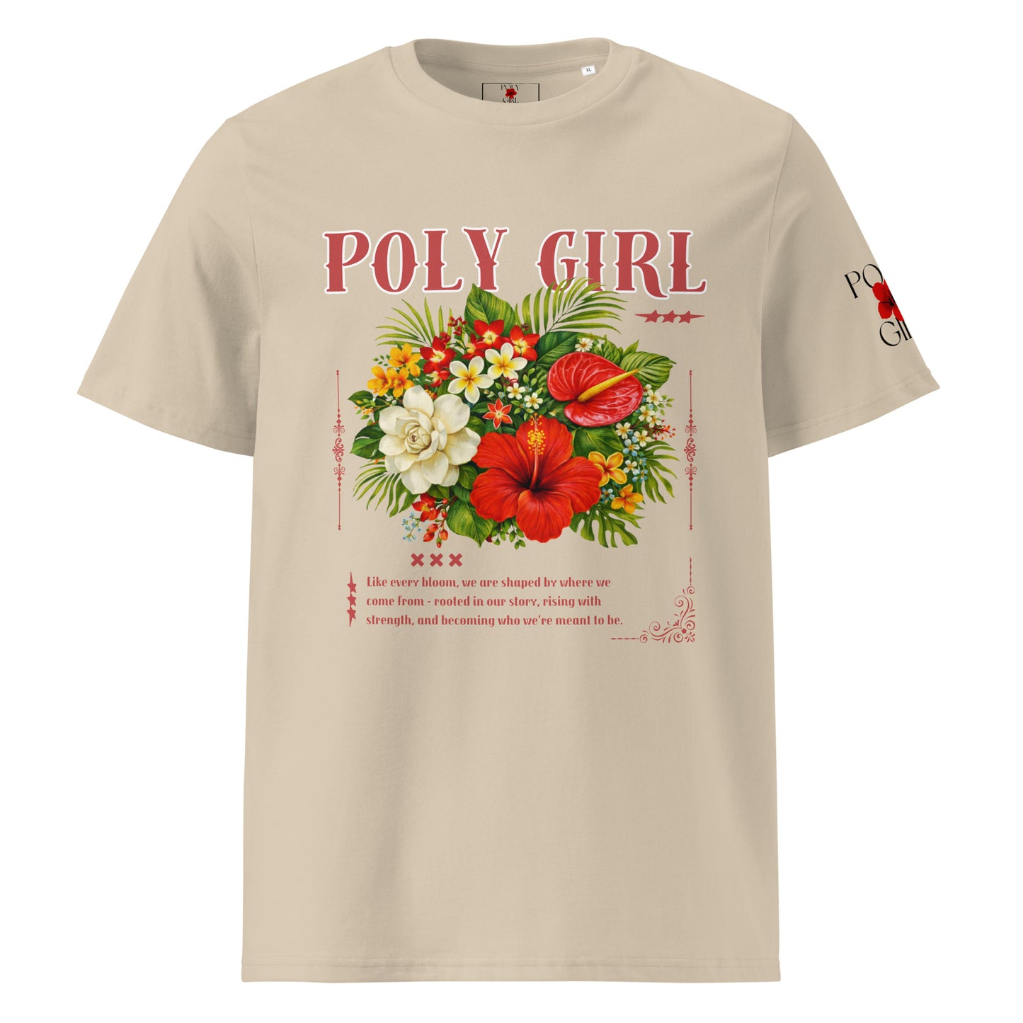 Island Baroque Tee by Poly Girl in dessert dust