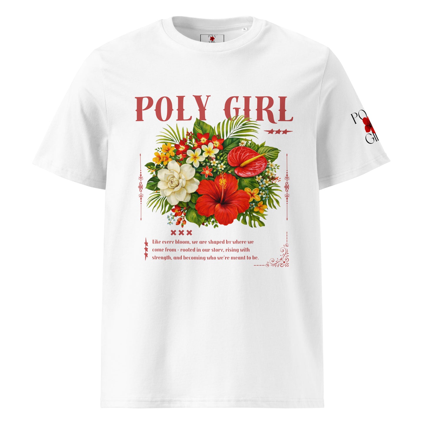 Island Baroque Tee by Poly Girl in white