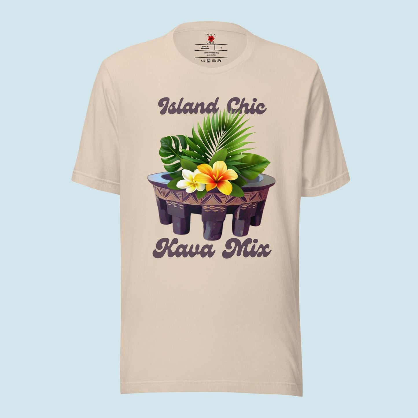 Island Chic Kava Mix Tee Up Close