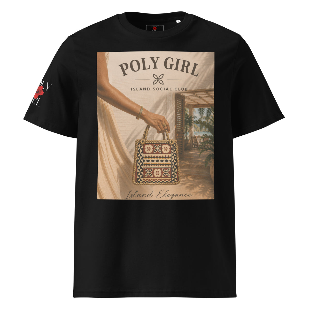 Island Social Club Tee by Poly Girl in Black