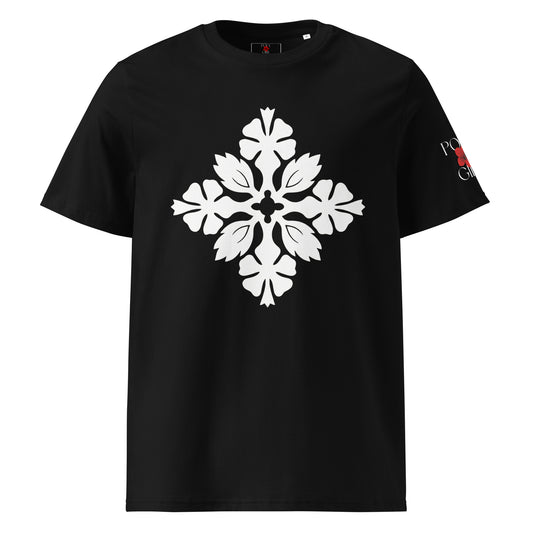 Kapa Kuiki Hawaiian Motif Tee in black by Poly Girl 