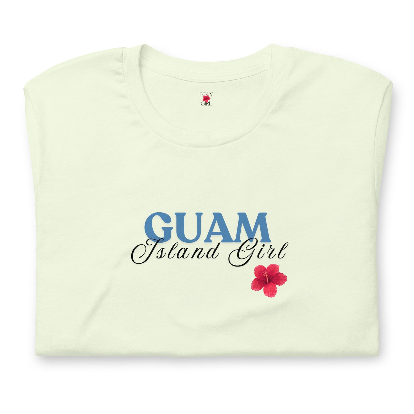 Ladies' Citron Colored Guam Island Tshirt 