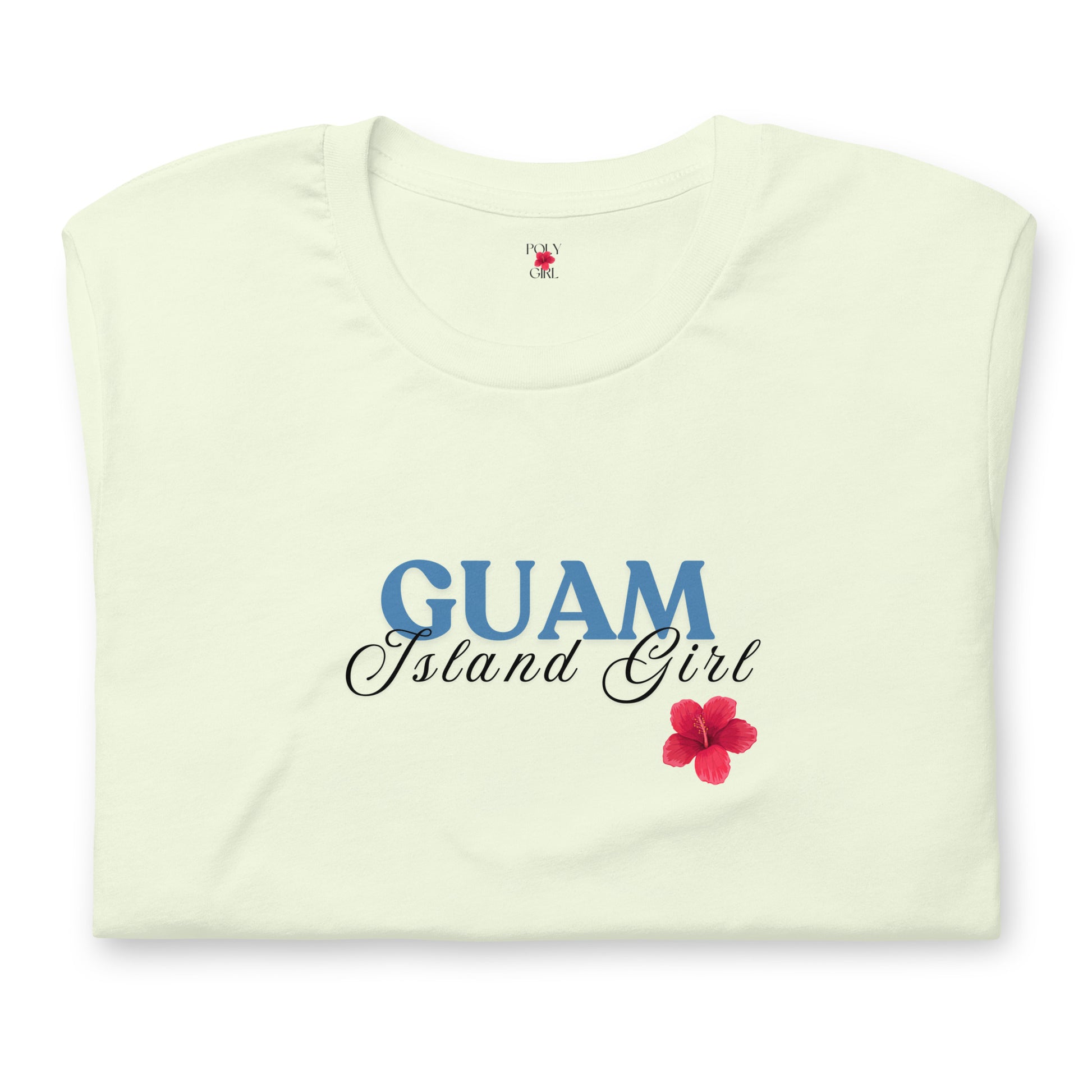 Ladies' Citron Colored Guam Island Tshirt 