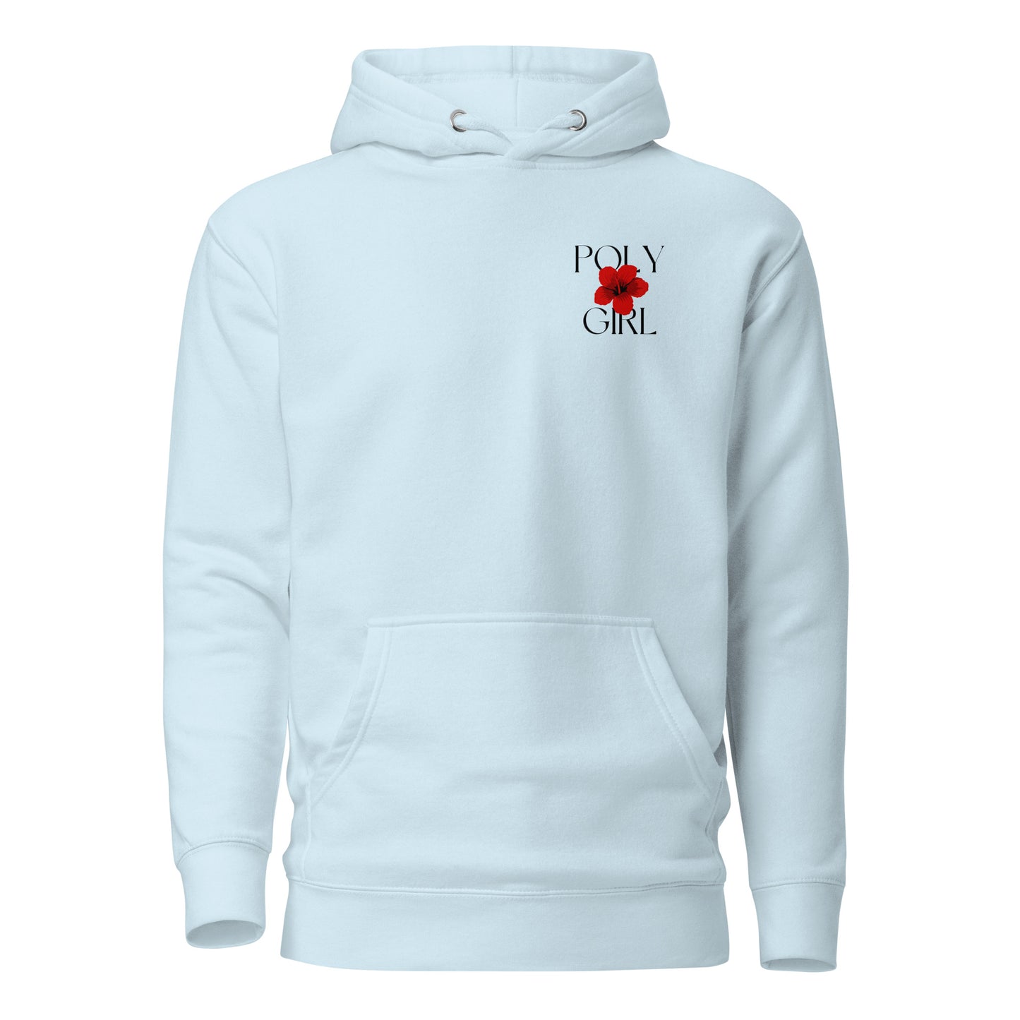 Ladies' Hoodie - Aloha_Vibes_Only_Hoodie By Poly Girl _Light Blue